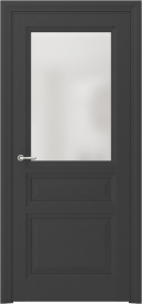 Межкомнатная дверь ПО ARTA 3 в цвете Маренго софт со стеклом Сатинат Белый