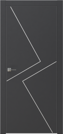 Межкомнатная Раздвижная дверь GRAFICA 2 Cтоун белый купе в цвете Маренго софт без стекла