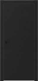 Межкомнатная Раздвижная дверь GRAFICA 1 стоун чёрный. купе в цвете Чёрный софт без стекла