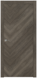 Межкомнатная дверь ПГ ACCORD 6 в цвете Дуб Графит. без стекла