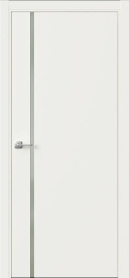 Межкомнатная дверь ПО БЭЙС 1/1 в цвете Белый со стеклом RAY белый