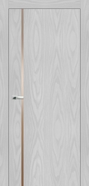 Межкомнатная дверь ПО BASE 1/1 в цвете Дуб Сканди. со стеклом RAY Бронза