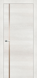 Межкомнатная дверь ПО BASE 1/1 в цвете Дуб Мраморный. со стеклом RAY Бронза