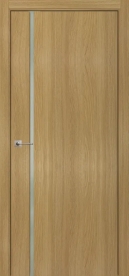 Межкомнатная дверь ПО БЭЙС 1/1 двустворчатая в цвете Дуб натур. со стеклом RAY белый