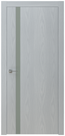 Межкомнатная дверь ПО BASE 1/2 в цвете Дуб Сканди. со стеклом RAY