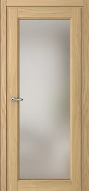 Межкомнатная дверь ПО Elegance 1 двустворчатая в цвете Дуб Грано со стеклом НОВЫЙ Прозрачный