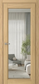 Межкомнатная дверь ПО Elegance 1 в цвете Дуб Грано со стеклом НОВЫЙ Прозрачный