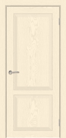 Межкомнатная дверь ПГ Elegance 2 двустворчатая в цвете Дуб Молочно-Белый без стекла