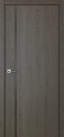 Межкомнатная дверь ПО BASE 1/1 вертикальное направление в цвете Дуб Ридж со стеклом RAY серый