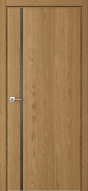 Межкомнатная дверь ПО BASE 1/1 горизонтальное направление в цвете Дуб Клэй со стеклом RAY бронза