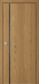 Межкомнатная дверь ПО BASE 1/1 горизонтальное направление в цвете Дуб Клэй со стеклом RAY серый