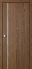 Межкомнатная дверь ПО BASE 1/1 вертикальное направление в цвете Дуб Кейв со стеклом RAY белый