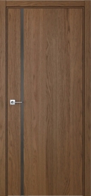 Межкомнатная дверь ПО BASE 1/1 вертикальное направление в цвете Дуб Кейв со стеклом RAY серый