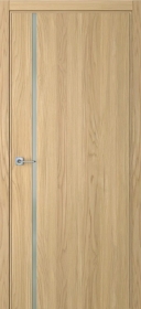 Межкомнатная Раздвижная дверь ПО BASE 1/1 вертикальное направление купе в цвете Дуб Грано со стеклом RAY белый