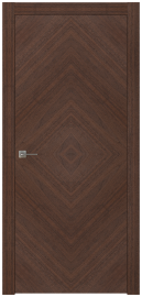 Межкомнатная дверь ПГ SOLO 1 в цвете Американский орех Middle без стекла