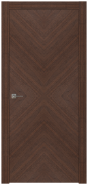 Межкомнатная дверь ПГ SOLO 2 в цвете Американский орех Middle без стекла