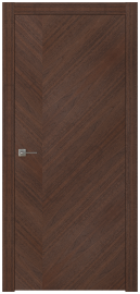 Межкомнатная Раздвижная дверь ПГ SOLO 3 купе в цвете Американский орех Middle без стекла