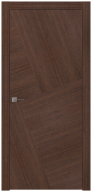 Межкомнатная дверь ПГ SOLO 5 в цвете Американский орех Middle без стекла