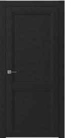 Межкомнатная дверь ПГ NEO 2 двустворчатая в цвете Чёрный софт без стекла