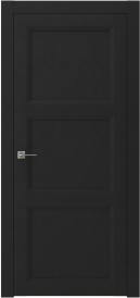 Межкомнатная дверь ПГ NEO 4 двустворчатая в цвете Чёрный софт без стекла