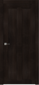 Межкомнатная дверь ПГ NEO 7 двустворчатая в цвете Дуб Браун. без стекла