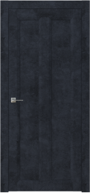 Межкомнатная дверь ПГ NEO 7 в цвете Чёрный Морион  без стекла