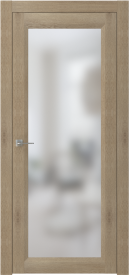 Межкомнатная Раздвижная дверь ПО NEO 1 купе в цвете Дуб Скальный. со стеклом Сатинат Белый