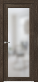 Межкомнатная дверь ПО NEO 1 двустворчатая в цвете Дуб Терра. со стеклом Сатинат Белый
