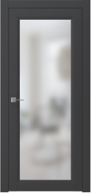 Межкомнатная дверь ПО NEO 1 в цвете Маренго софт со стеклом Сатинат Белый