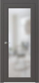 Межкомнатная дверь ПО NEO 1 в цвете Тауп софт  со стеклом Сатинат Белый