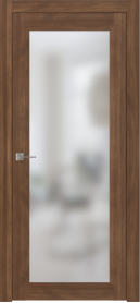 Межкомнатная Раздвижная дверь ПО NEO 1 купе в цвете Орех натуральный со стеклом Сатинат Белый