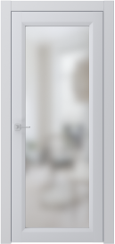 Межкомнатная Раздвижная дверь ПО NEO 1 купе в цвете Скай софт со стеклом Сатинат Белый