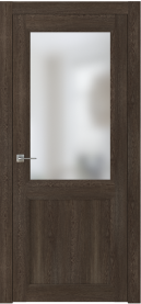 Межкомнатная дверь ПО NEO 2 межкомнатная в цвете Дуб Терра. со стеклом Сатинат Белый