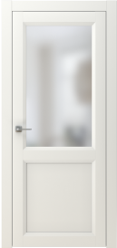 Межкомнатная Раздвижная дверь ПО NEO 2 купе в цвете Айвори Софт со стеклом Сатинат Белый