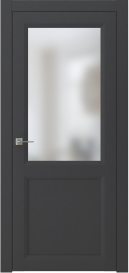 Межкомнатная дверь ПО NEO 2 двустворчатая в цвете Маренго софт со стеклом Сатинат Белый