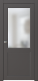 Межкомнатная дверь ПО NEO 2 в цвете Тауп софт  со стеклом Сатинат Белый