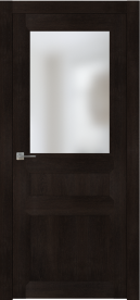 Межкомнатная дверь ПО NEO 3 межкомнатная в цвете Дуб Браун. со стеклом Сатинат Белый
