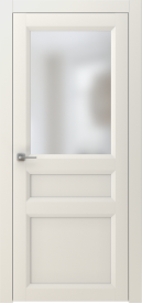 Межкомнатная дверь ПО NEO 3 в цвете Белый со стеклом Сатинат Белый