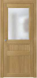 Межкомнатная дверь ПО NEO 3 в цвете Дуб натур. со стеклом Сатинат Белый