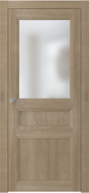Межкомнатная дверь ПО NEO 3 двустворчатая в цвете Дуб Скальный. со стеклом Сатинат Белый