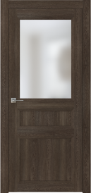 Межкомнатная дверь ПО NEO 3 двустворчатая в цвете Дуб Терра. со стеклом Сатинат Белый