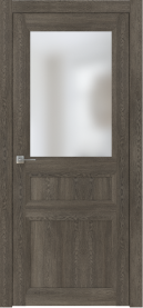 Межкомнатная дверь ПО NEO 3 в цвете Дуб Графит. со стеклом Сатинат Белый
