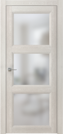 Межкомнатная Раздвижная дверь ПО NEO 4 купе в цвете Дуб Мраморный. со стеклом Сатинат Белый