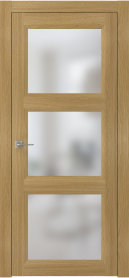 Межкомнатная дверь ПО NEO 4 межкомнатная в цвете Дуб натур. со стеклом Сатинат Белый