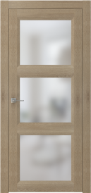Межкомнатная Раздвижная дверь ПО NEO 4 купе в цвете Дуб Скальный. со стеклом Сатинат Белый