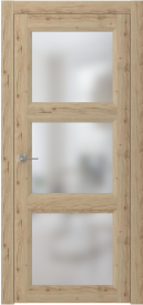 Межкомнатная Раздвижная дверь ПО NEO 4 купе в цвете Дуб кантри  со стеклом Сатинат Белый