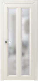 Межкомнатная дверь ПО NEO 7 двустворчатая в цвете Белый со стеклом Сатинат Белый
