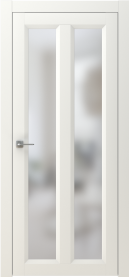 Межкомнатная дверь ПО NEO 7 в цвете Айвори Софт со стеклом Сатинат Белый