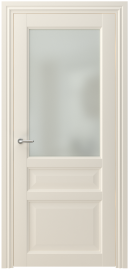 Межкомнатная дверь ПО ELEGANCE 3  Invisible в цвете Молочно Белый со стеклом Сатинат Белый
