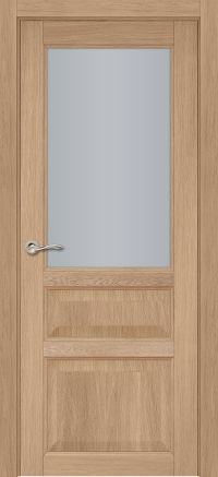 Межкомнатная дверь ПО Elegance 3 в цвете Дуб Скальный. со стеклом Сатинат Белый